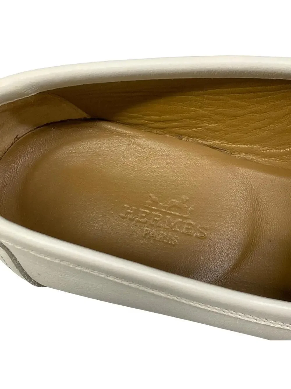 Hermes Mocassins Royal White Leather #296432H10B